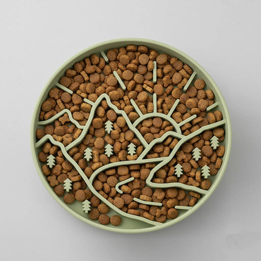 ⛰️Mountaineer Themed Slow Feeder Bowl-5 colors