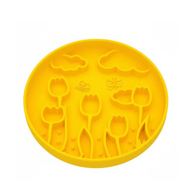 🌷Tulip Themed Slow Feeder Bowl