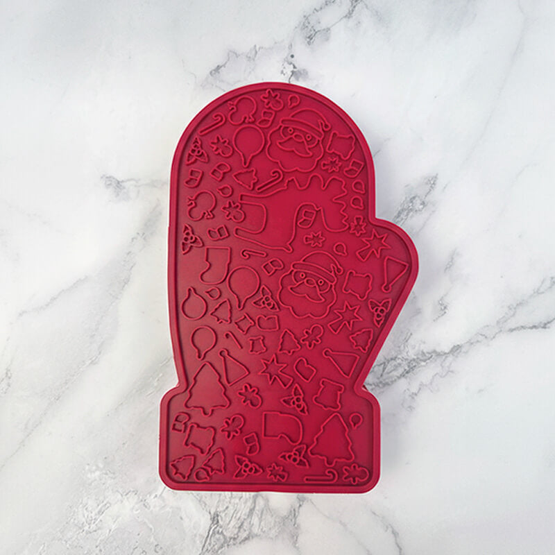 🎄Christmas Glove Slow Feeder Bowl-Two-Sided