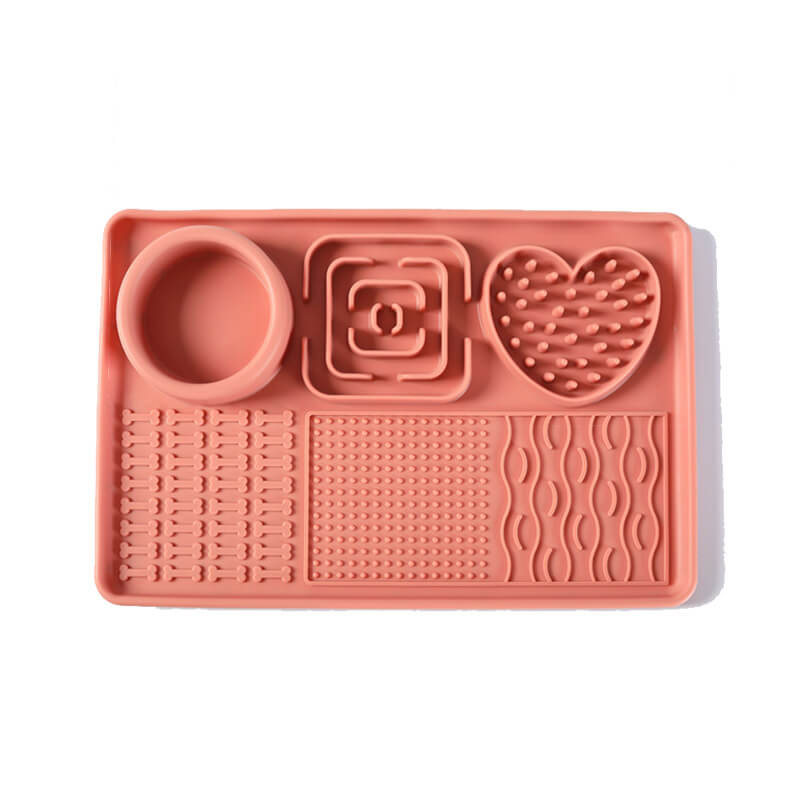 3-in-1 Enrichment Lick Mat with Suction Cups- Large Rectangle