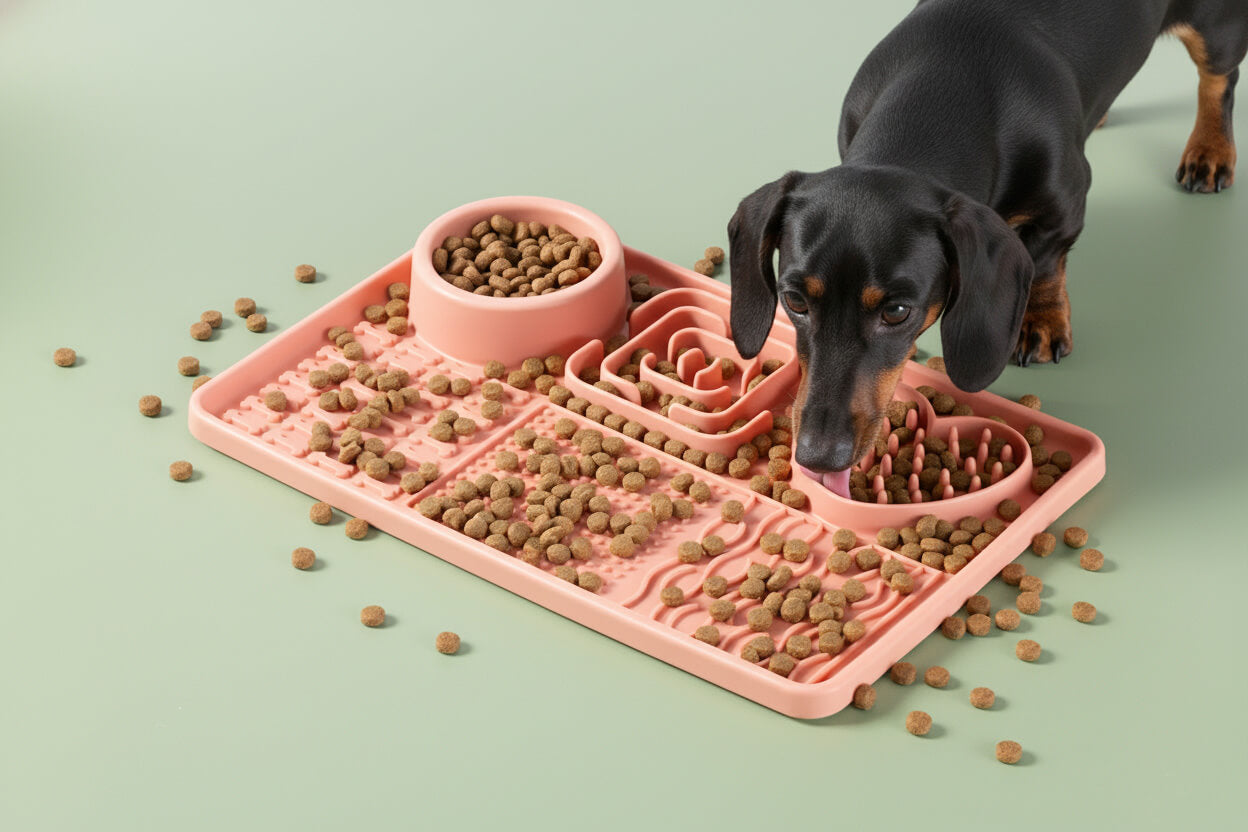 3-in-1 Enrichment Lick Mat with Suction Cups- Large Rectangle