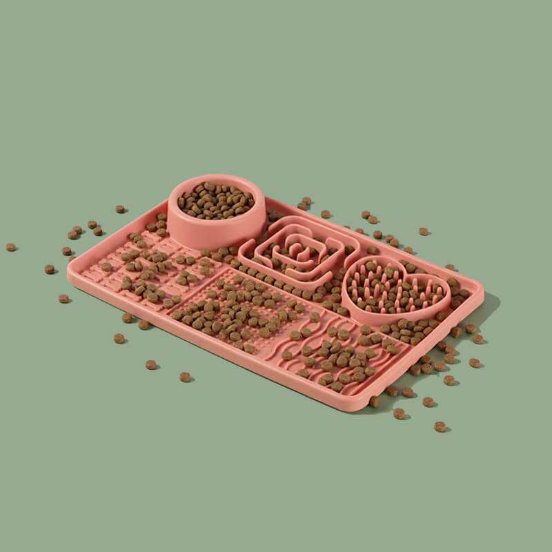 3-in-1 Enrichment Lick Mat with Suction Cups- Large Rectangle