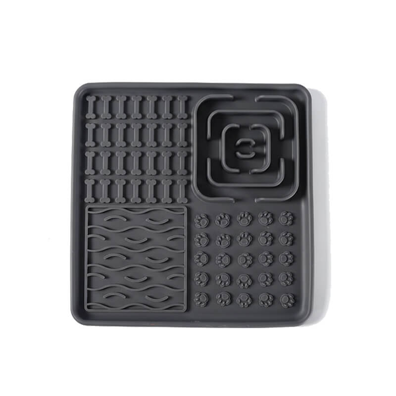 3-in-1 Enrichment Lick Mat with Suction Cups- Medium Square