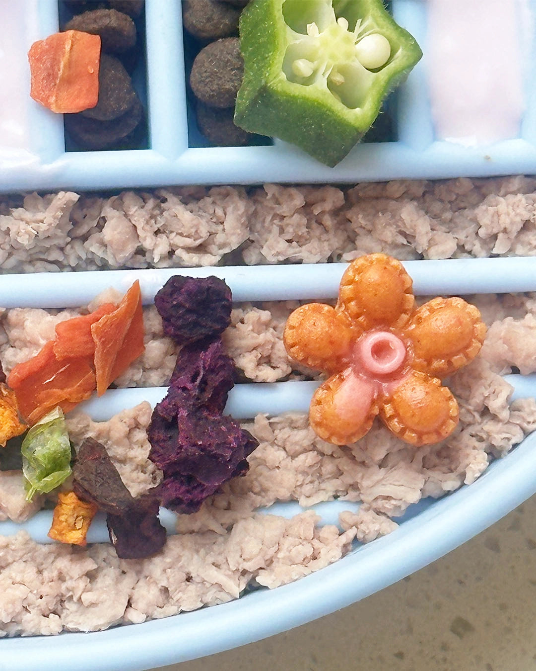 Blue Rainbow Silicone Slow Feeder Bowl & Lick Mat