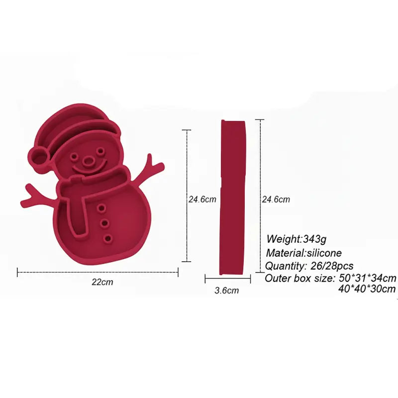 ⛄ Christmas Snowman Slow Feeder Bowl