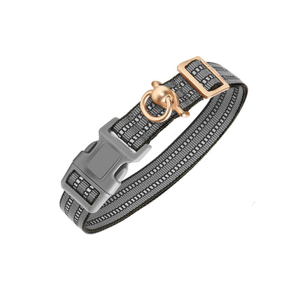 Reflective AirTag Dog Collar - Anti-Loss, Tangle-Free, Durable Nylon for Safe Day & Night Walks | HRR Dog AirTag Holde