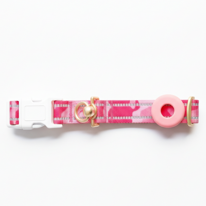 Reflective AirTag Dog Collar - Anti-Loss, Tangle-Free, Durable Nylon for Safe Day & Night Walks | HRR Dog AirTag Holde