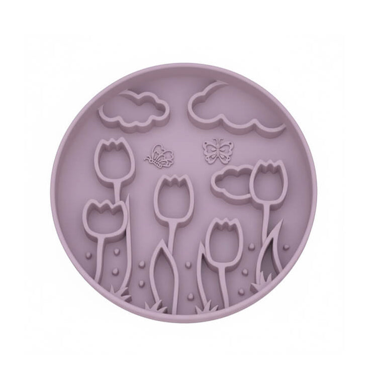 🌷Tulip Themed Slow Feeder Bowl