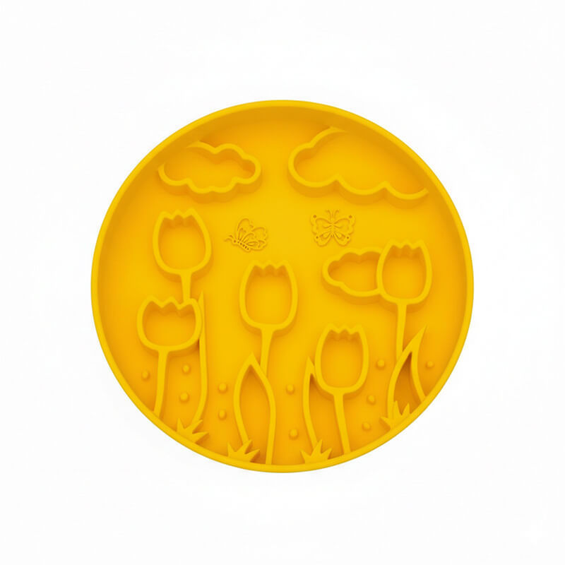 🌷Tulip Themed Slow Feeder Bowl