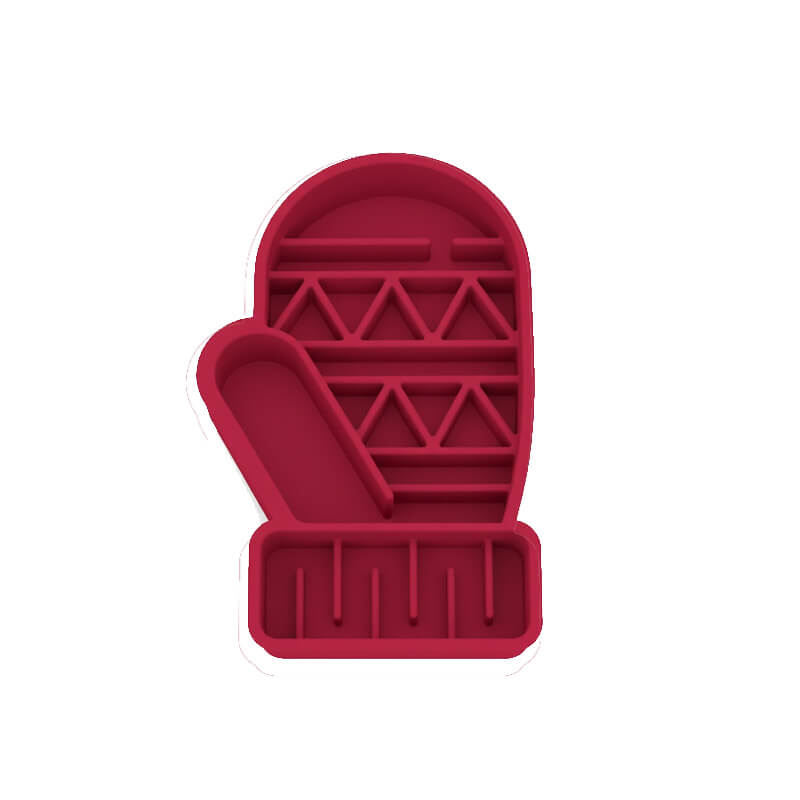 🎄Christmas Glove Slow Feeder Bowl-Two-Sided