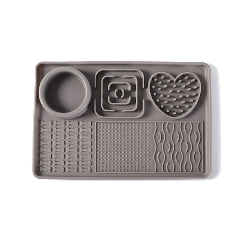 3-in-1 Enrichment Lick Mat with Suction Cups- Large Rectangle