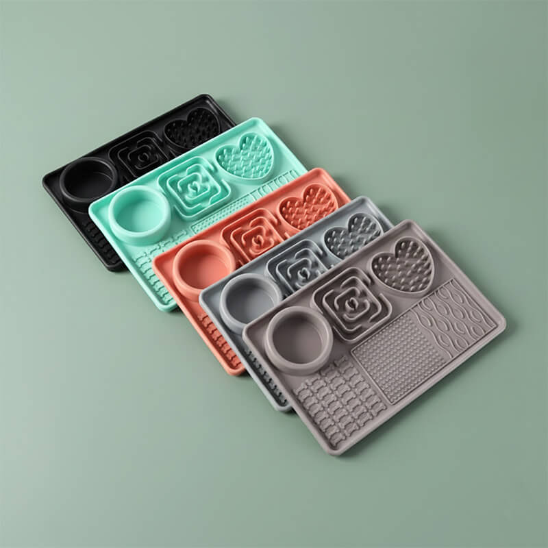 3-in-1 Enrichment Lick Mat with Suction Cups- Large Rectangle