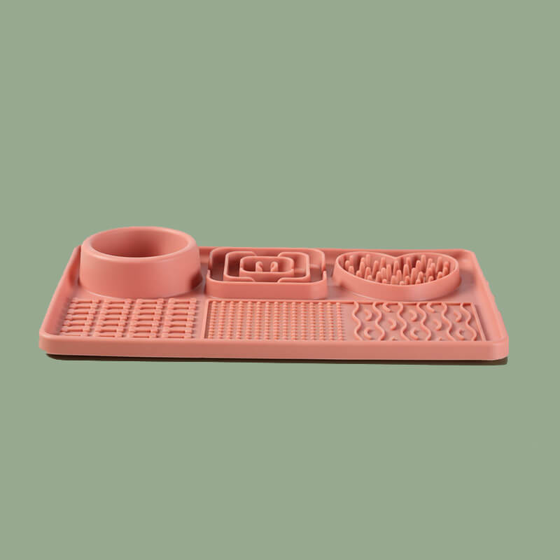 3-in-1 Enrichment Lick Mat with Suction Cups- Large Rectangle