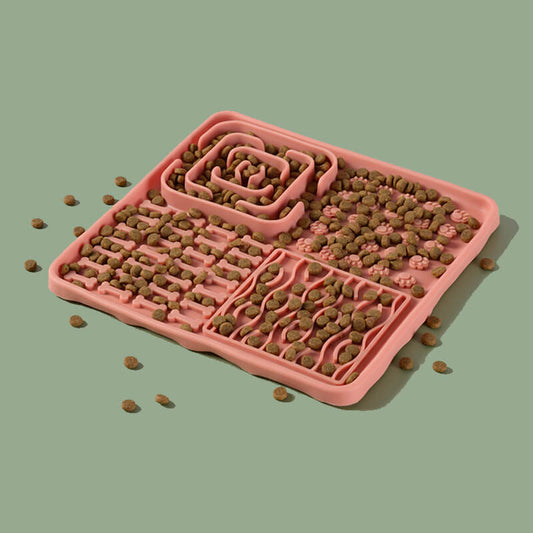 3-in-1 Enrichment Lick Mat with Suction Cups- Medium Square