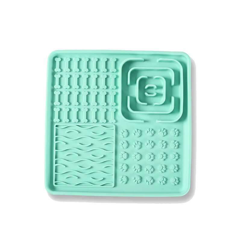 3-in-1 Enrichment Lick Mat with Suction Cups- Medium Square