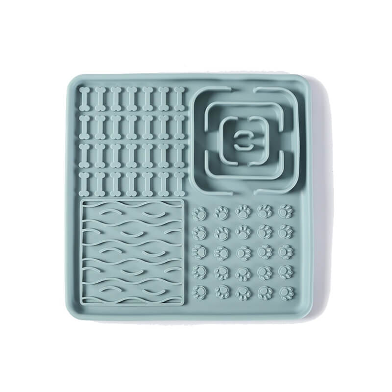 3-in-1 Enrichment Lick Mat with Suction Cups- Medium Square
