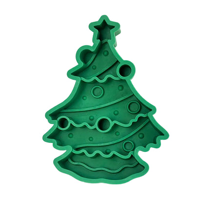 Green Christmas Tree Slow Feeder Dog Bowl Gift