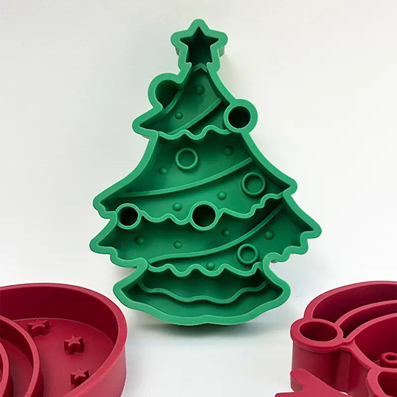🎄 Christmas Tree Slow Feeder Bowl