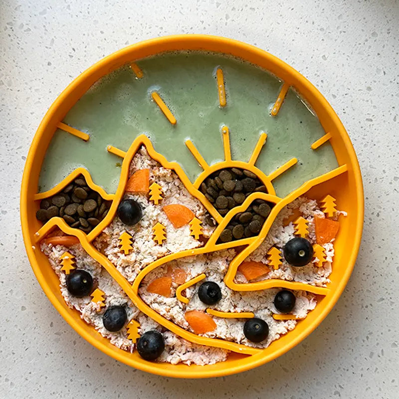 ⛰️Mountaineer Themed Slow Feeder Bowl-5 colors