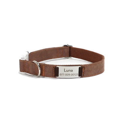  Free Engraved Leather Dog Collar - Personalised ID| HRR dog
